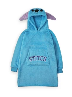 Vanilla Underground Womens Disney Lilo & Stitch Ears & Lettering Blanket Hoodie