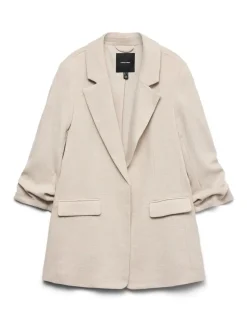 VERO MODA Textured Ruched Sleeve Jacket