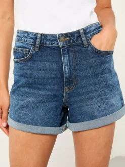 Vintage donkerblauw - FatFace Harlyn denim shorts