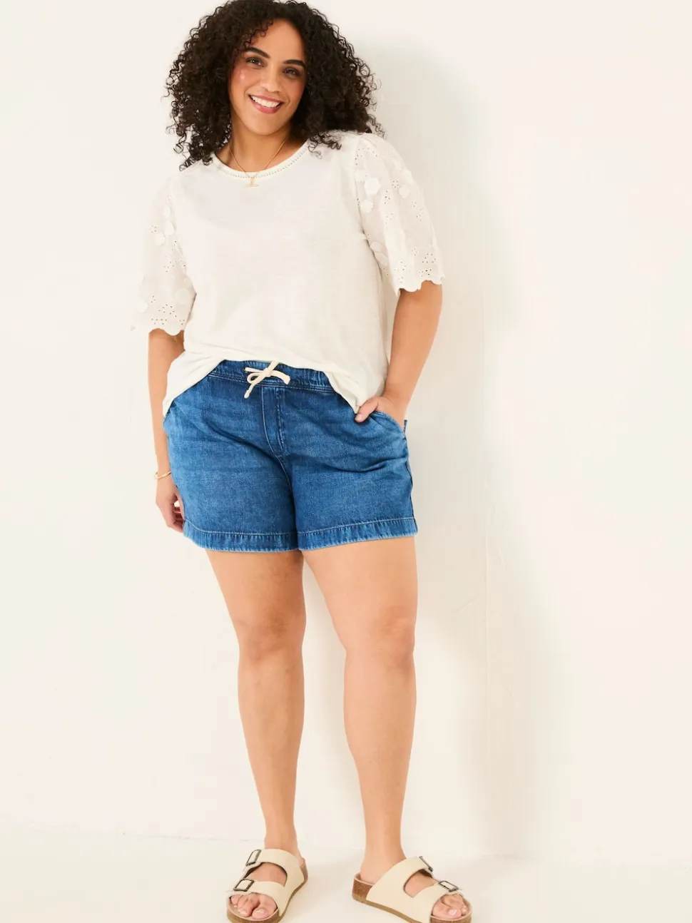 Vintage donkerblauw - FatFace Drawstring Short