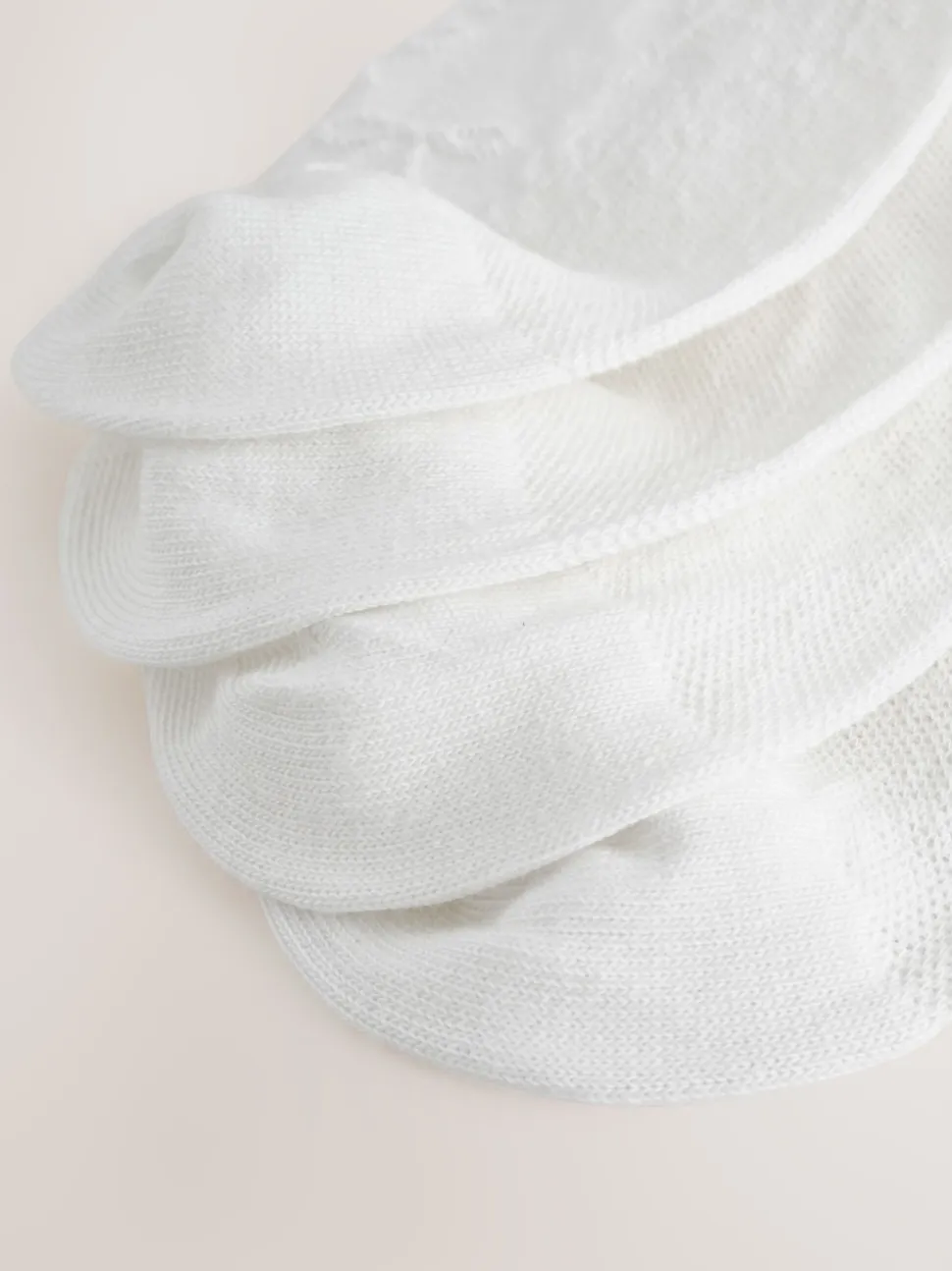 White Bow Texture - 4 paar sneakersokken