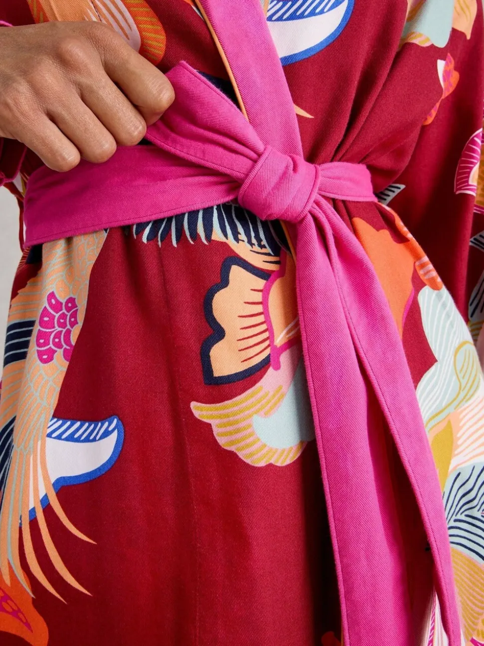 White Stuff Nina Woven Dressing Gown
