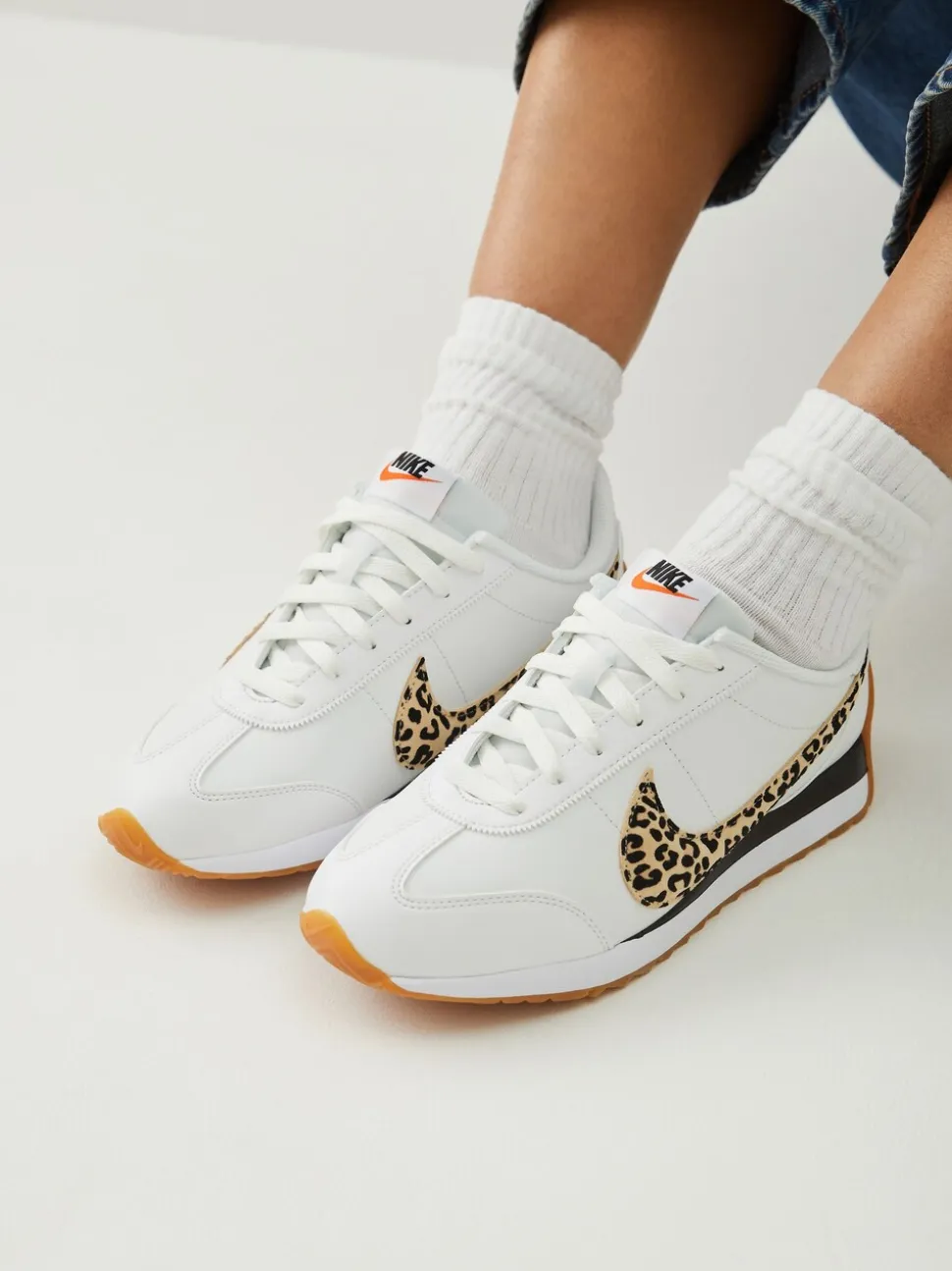 White/Leopard Print - Nike Pacific sneakers