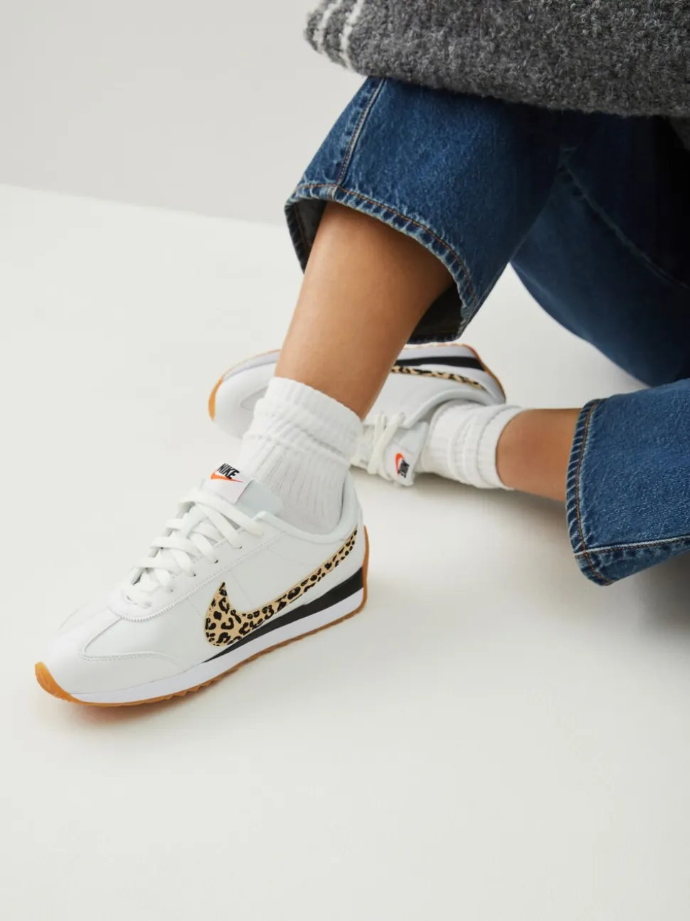 White/Leopard Print - Nike Pacific sneakers