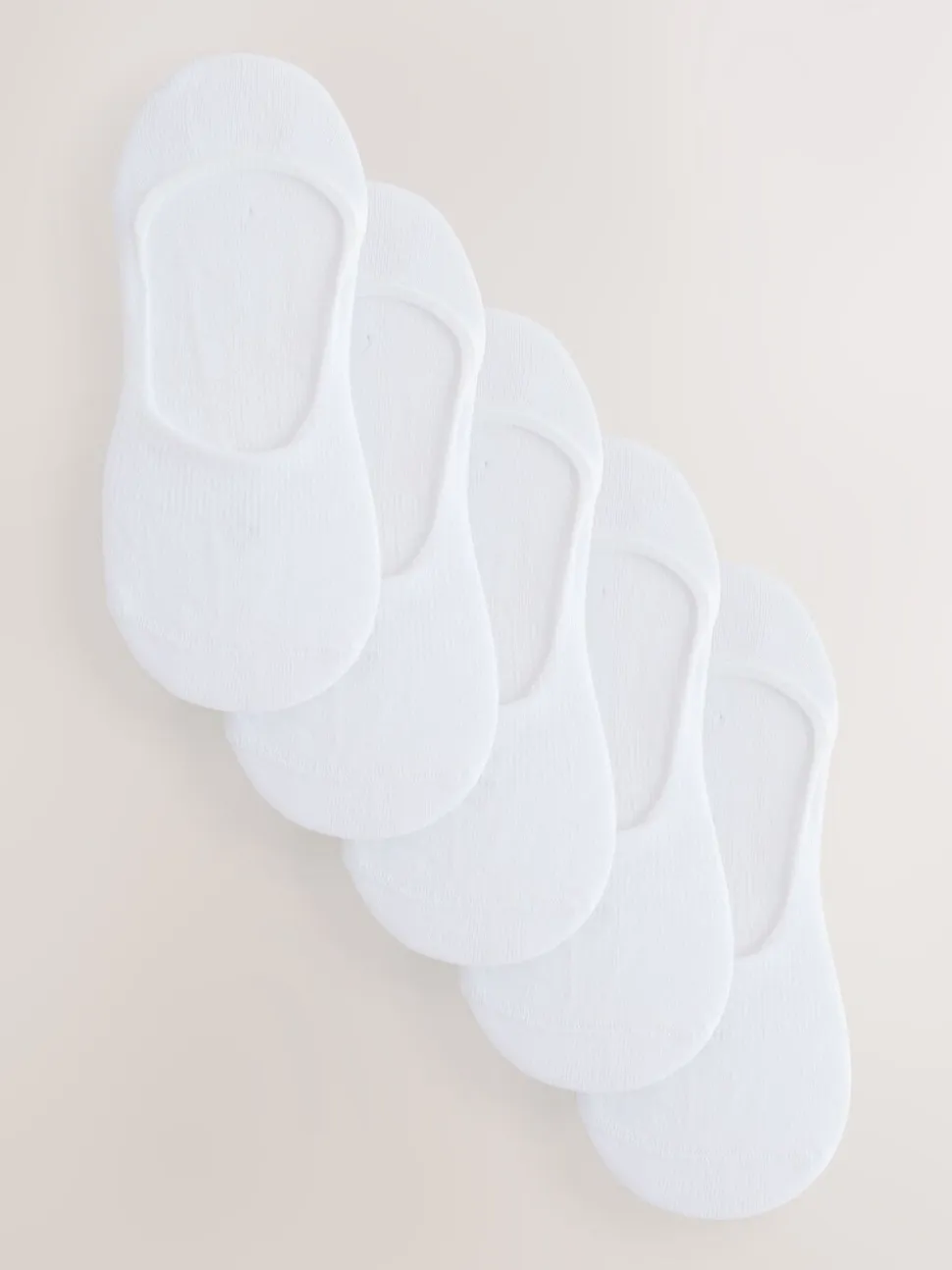 Wit - 5 Paar footsies