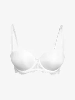 Wit - A-DD strapless push-up beha met drievoudige boost