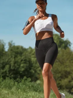 Wit - B-G Active Sports hoge impact Dry Tech beha zonder vulling