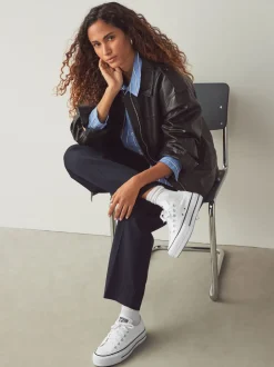 Wit - Converse - Lift Chuck Ox sneakers met plateauzool