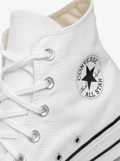Wit - Converse Lift - Bleke hoge sneakers met plateauzool