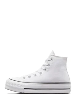 Wit - Converse Lift - Bleke hoge sneakers met plateauzool