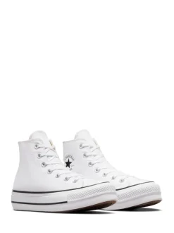 Wit - Converse Lift - Bleke hoge sneakers met plateauzool