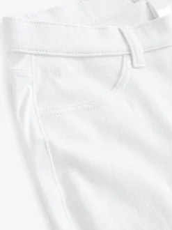 Wit - Cropped denim jersey legging