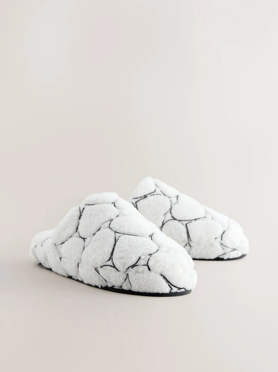 Wit - Heart Borg Mule Slippers