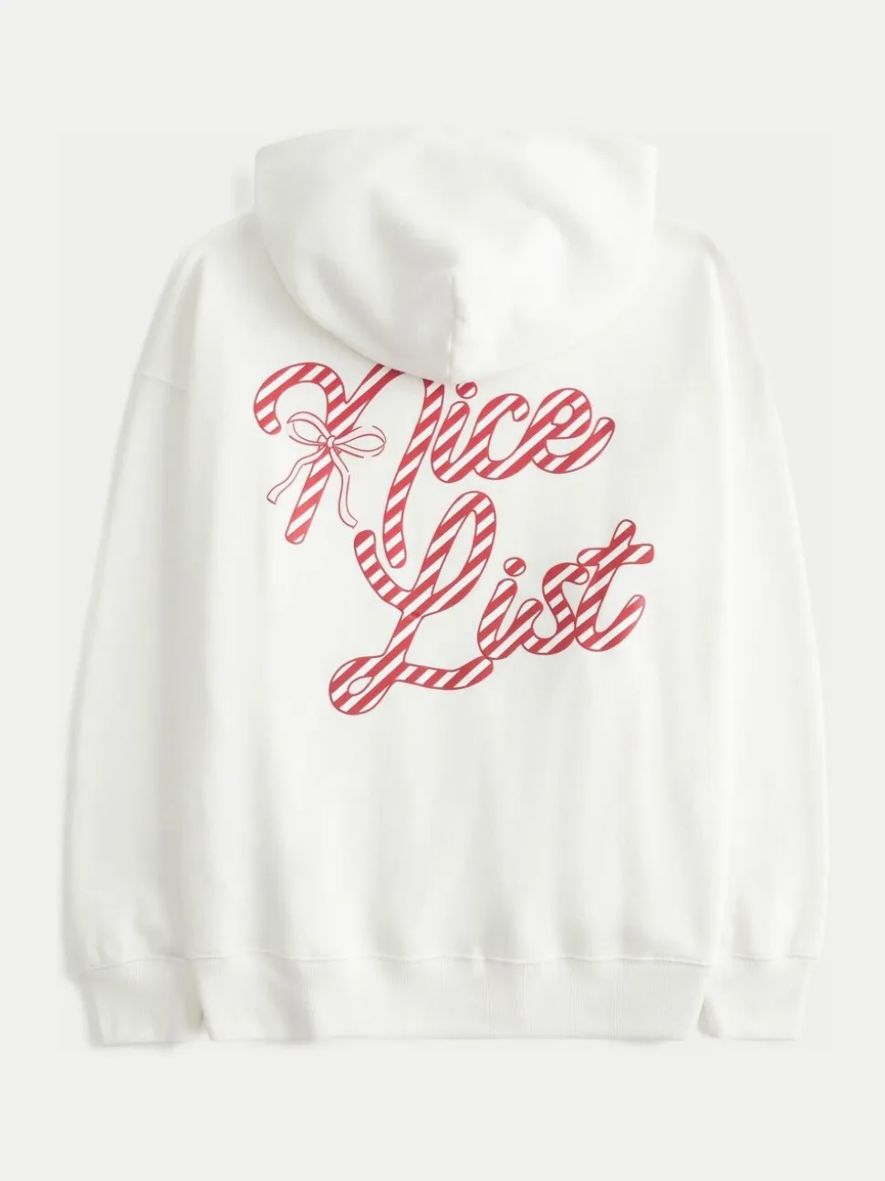 Wit - Hollister Christmas Back Graphic Boyfriend Hoodie