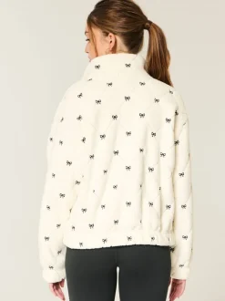 Wit - Hollister Gilly Hicks Embroidered Full Zip Sweatshirt