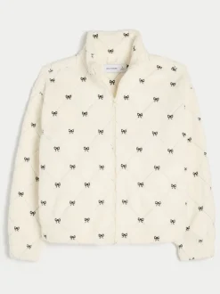 Wit - Hollister Gilly Hicks Embroidered Full Zip Sweatshirt