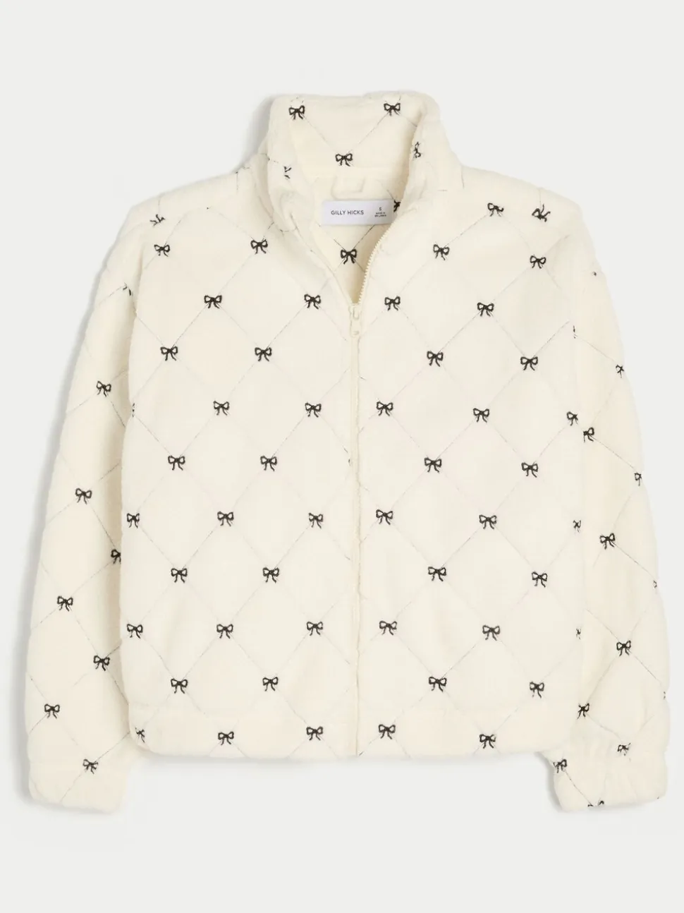 Wit - Hollister Gilly Hicks Embroidered Full Zip Sweatshirt