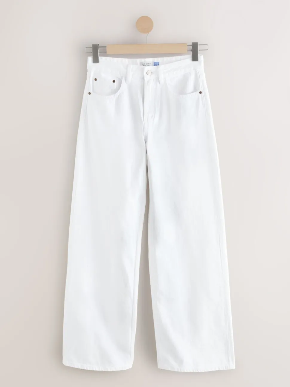 Wit - Jeans met wijde pijpen