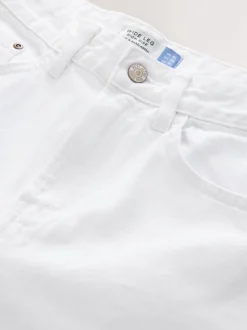 Wit - Jeans met wijde pijpen