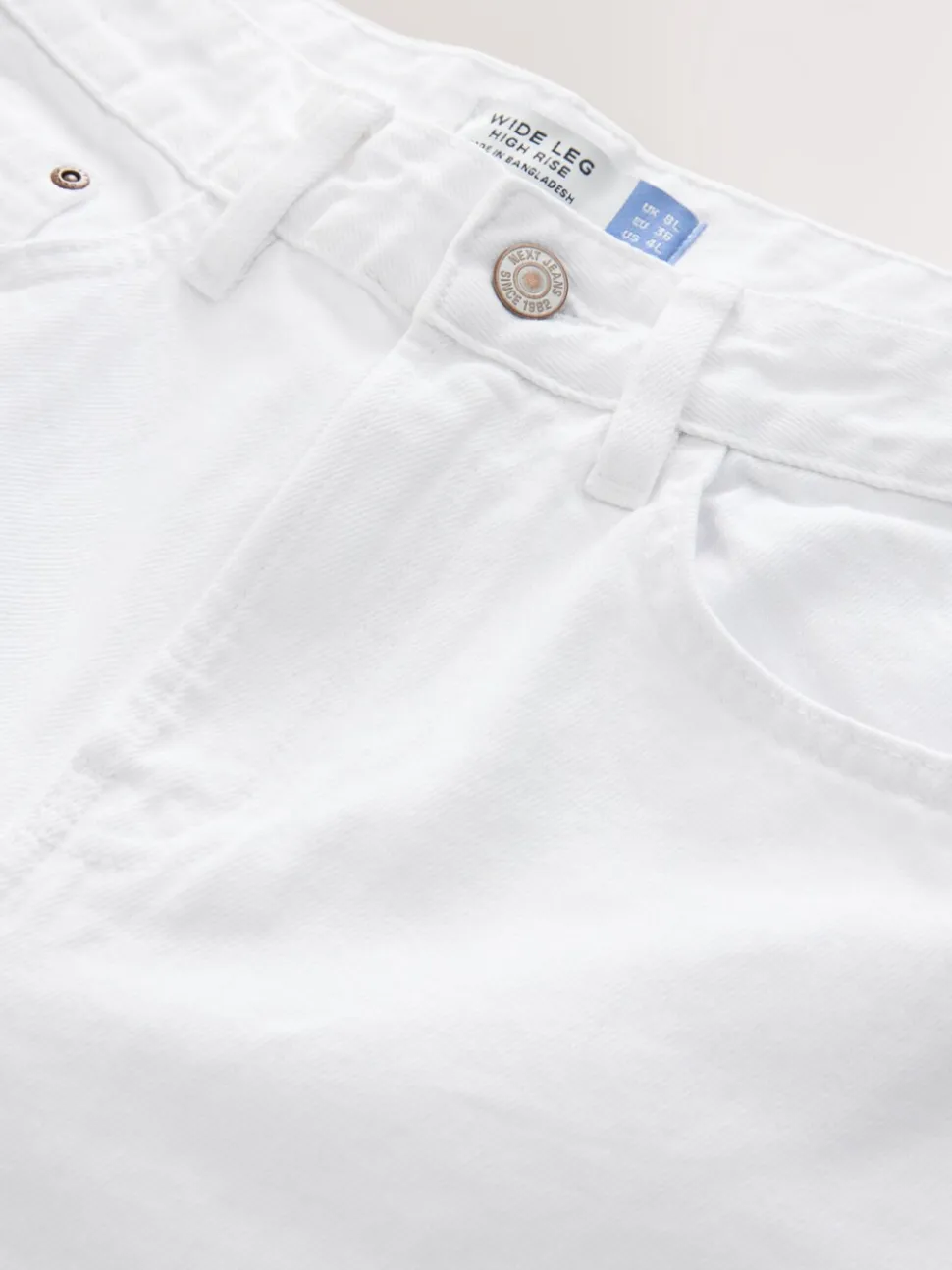 Wit - Jeans met wijde pijpen