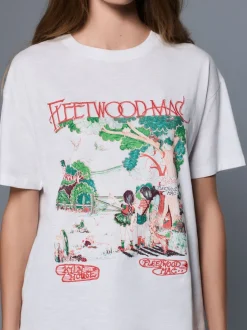 Wit - License Fleetwood Mac Graphic Short Sleeve Crew Neck T-Shirt