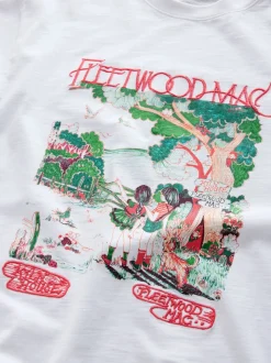 Wit - License Fleetwood Mac Graphic Short Sleeve Crew Neck T-Shirt
