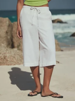 Wit - Linen Blend Pull On Shorts