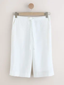 Wit - Linen Blend Pull On Shorts