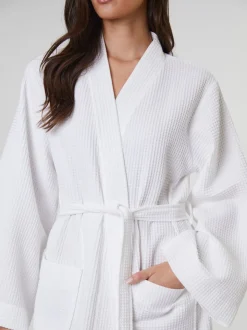 Wit - Loungeable Waffle 100% Cotton Robe