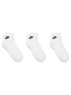 Wit - Nike Everyday Essential Ankle 100% Cotton Socks 3 Pack