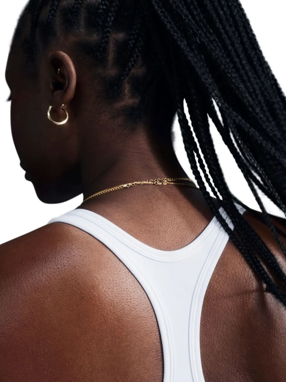 Wit - Nike Swoosh sportbeha met lichte ondersteuning