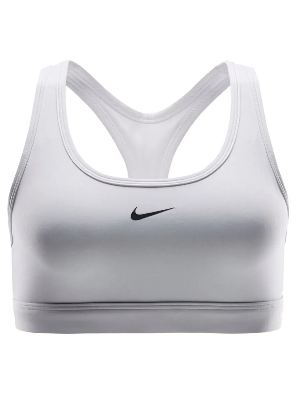 Wit - Nike Swoosh sportbeha met lichte ondersteuning