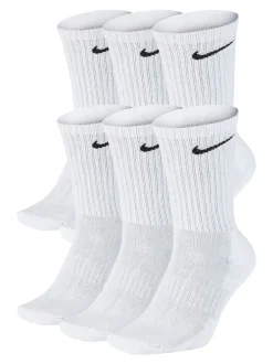 Wit - Ronde hals - Nike - 6 Paar verzachte sokken voor alle dagen