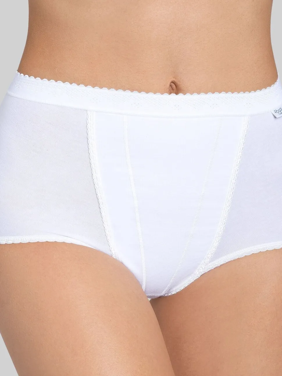 Wit - Sloggi set van 2 buikcorrigerende slips