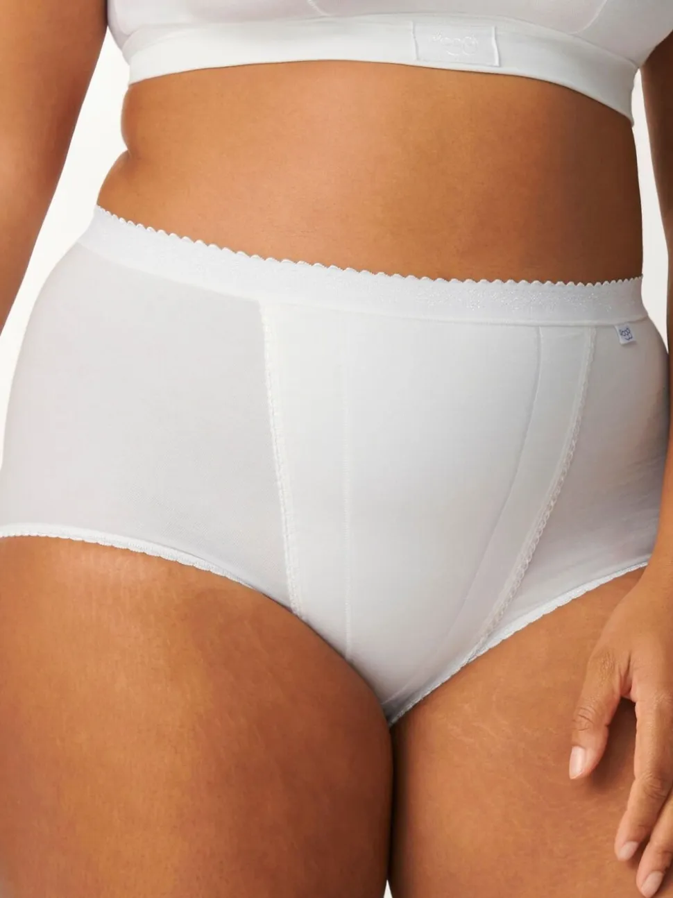 Wit - Sloggi set van 2 buikcorrigerende slips