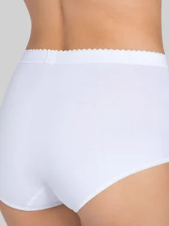 Wit - Sloggi set van 2 buikcorrigerende slips