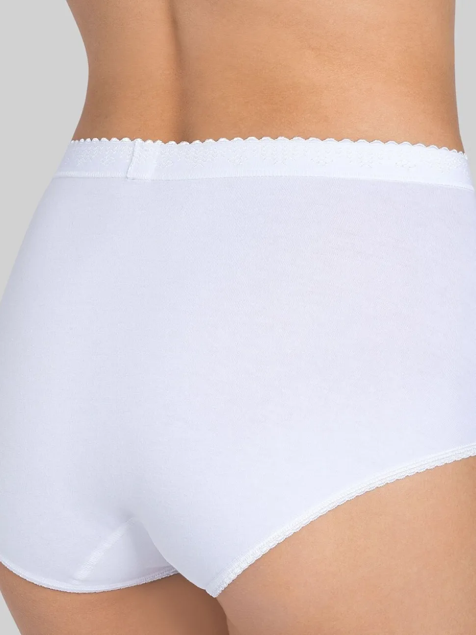 Wit - Sloggi set van 2 buikcorrigerende slips
