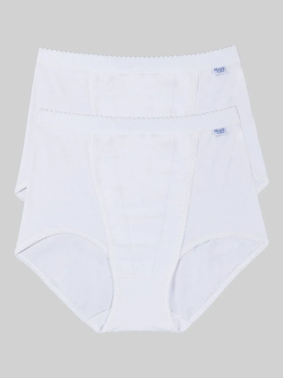 Wit - Sloggi set van 2 buikcorrigerende slips