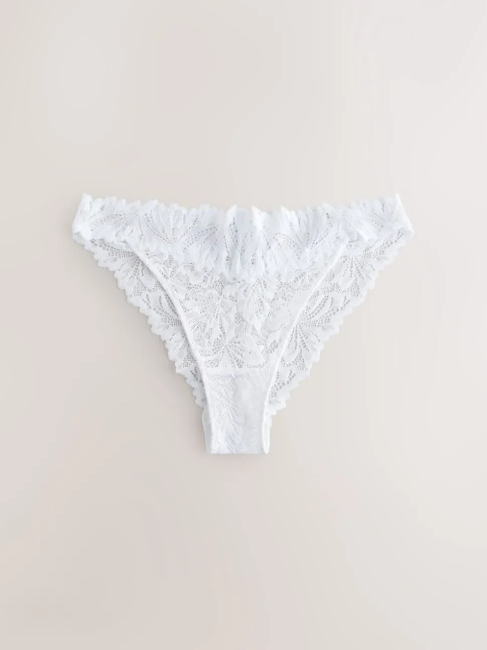 Wit - Ultimate Comfort kanten slip verpakking van 2