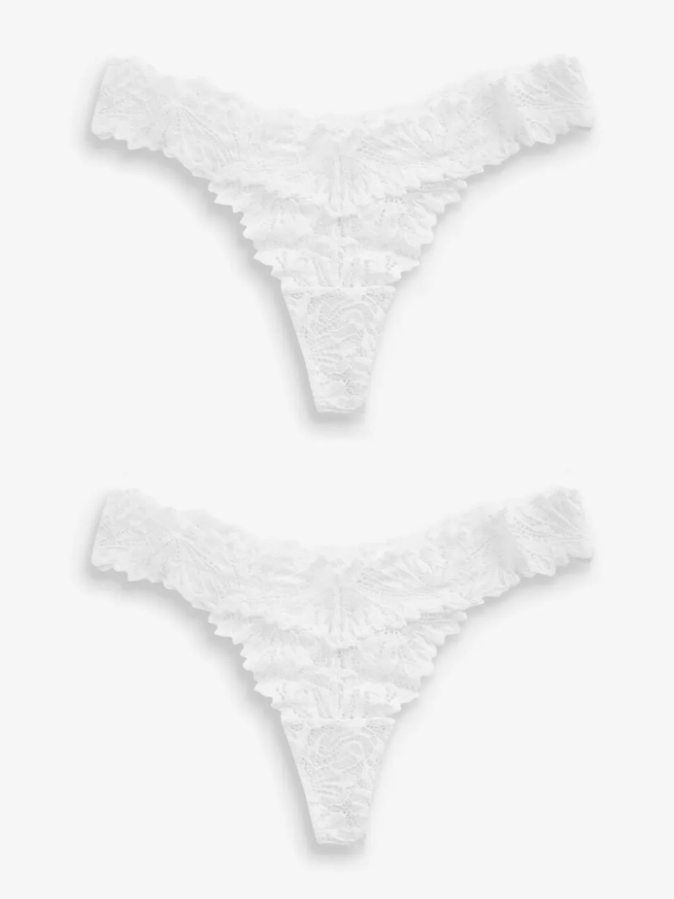Wit - Ultimate Comfort kanten slip verpakking van 2