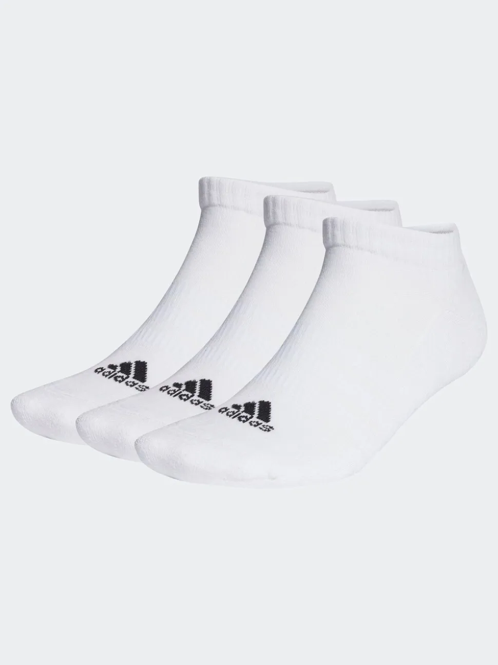 Wit - Verpakking van 3 adidas paar lage verzachte sokken