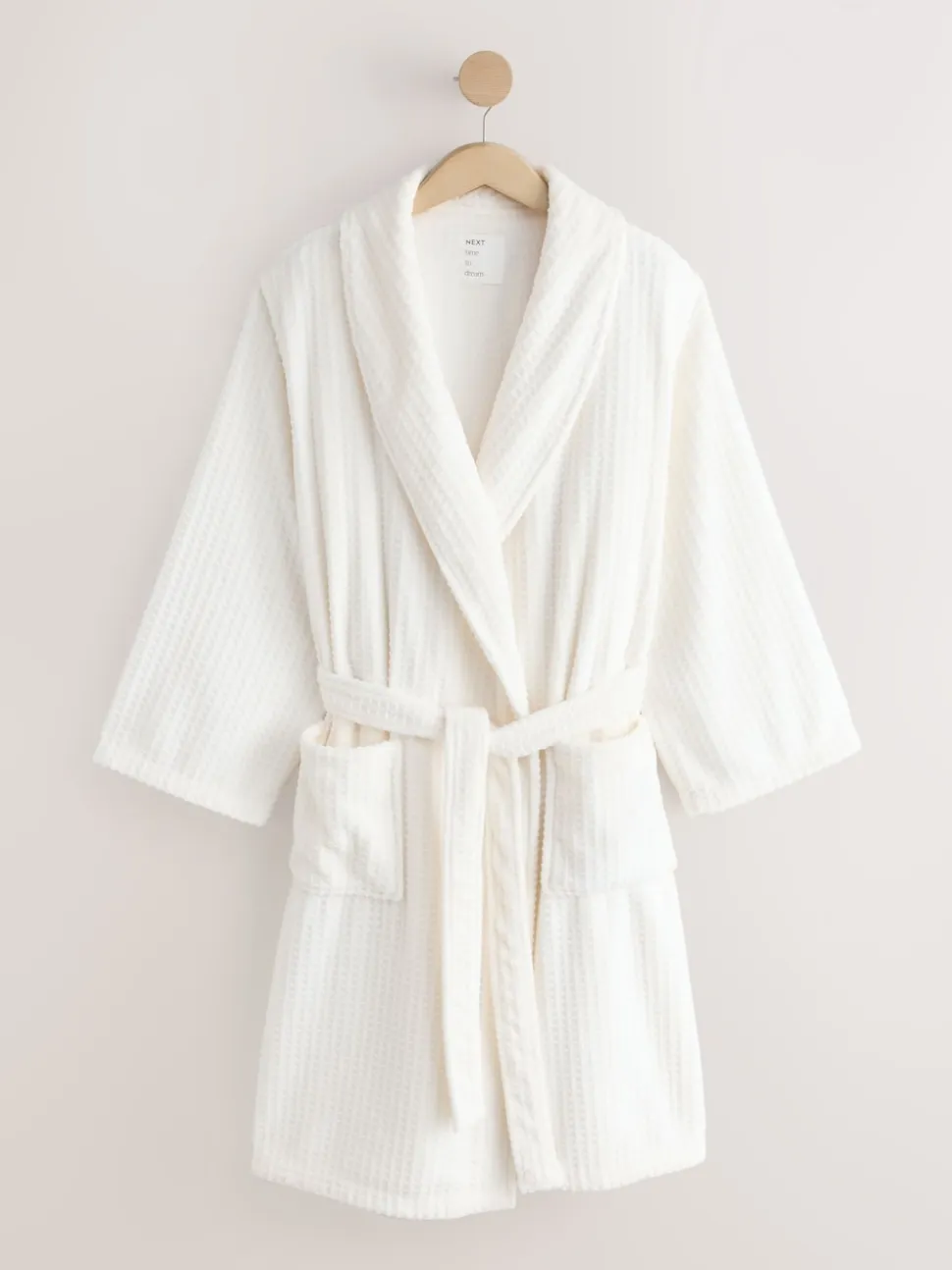 Wit - Waffle Cosy Robe