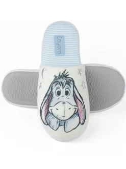 Wit met Eeyore - Vanilla Underground winterse pantoffelmuiltjes voor dames