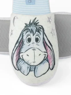 Wit met Eeyore - Vanilla Underground winterse pantoffelmuiltjes voor dames