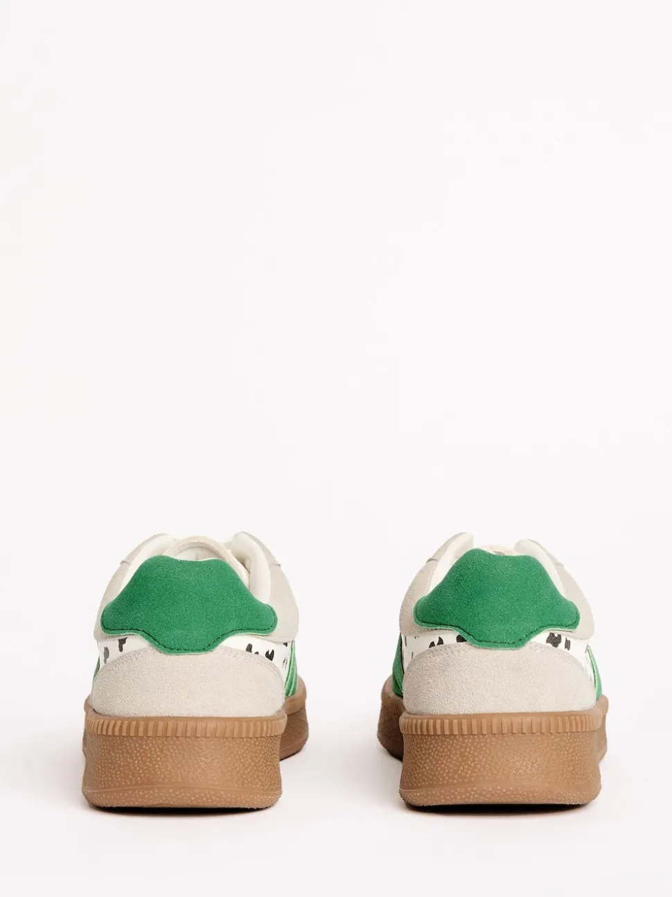 Wit met stippen - Friends Like These Lace Up Retro Gumsole Sports Trainers