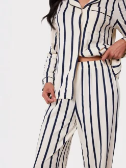 Wit/blauw - Chelsea Peers Long Pyjamas Sets