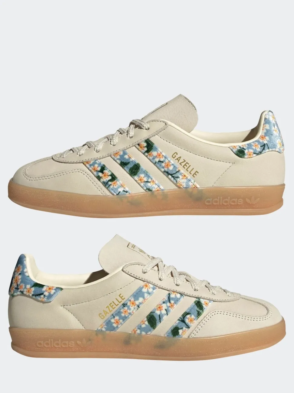 Wit/goud - adidas Originals - Gazelle sneakers voor binnen