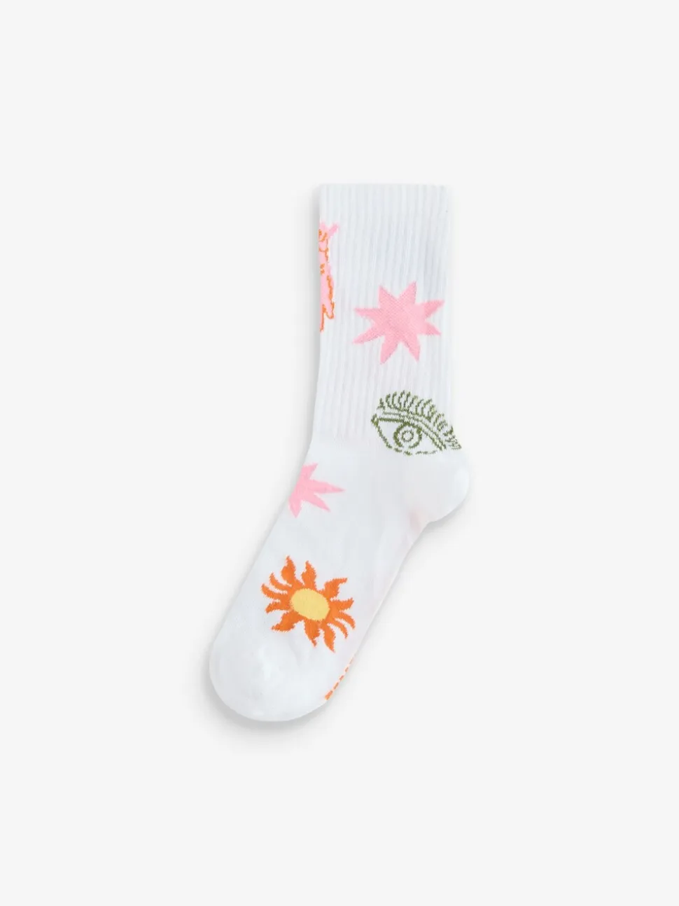 Wit/groen/marineblauw - Never Fully Dressed Ribbed Socks 3 Pack