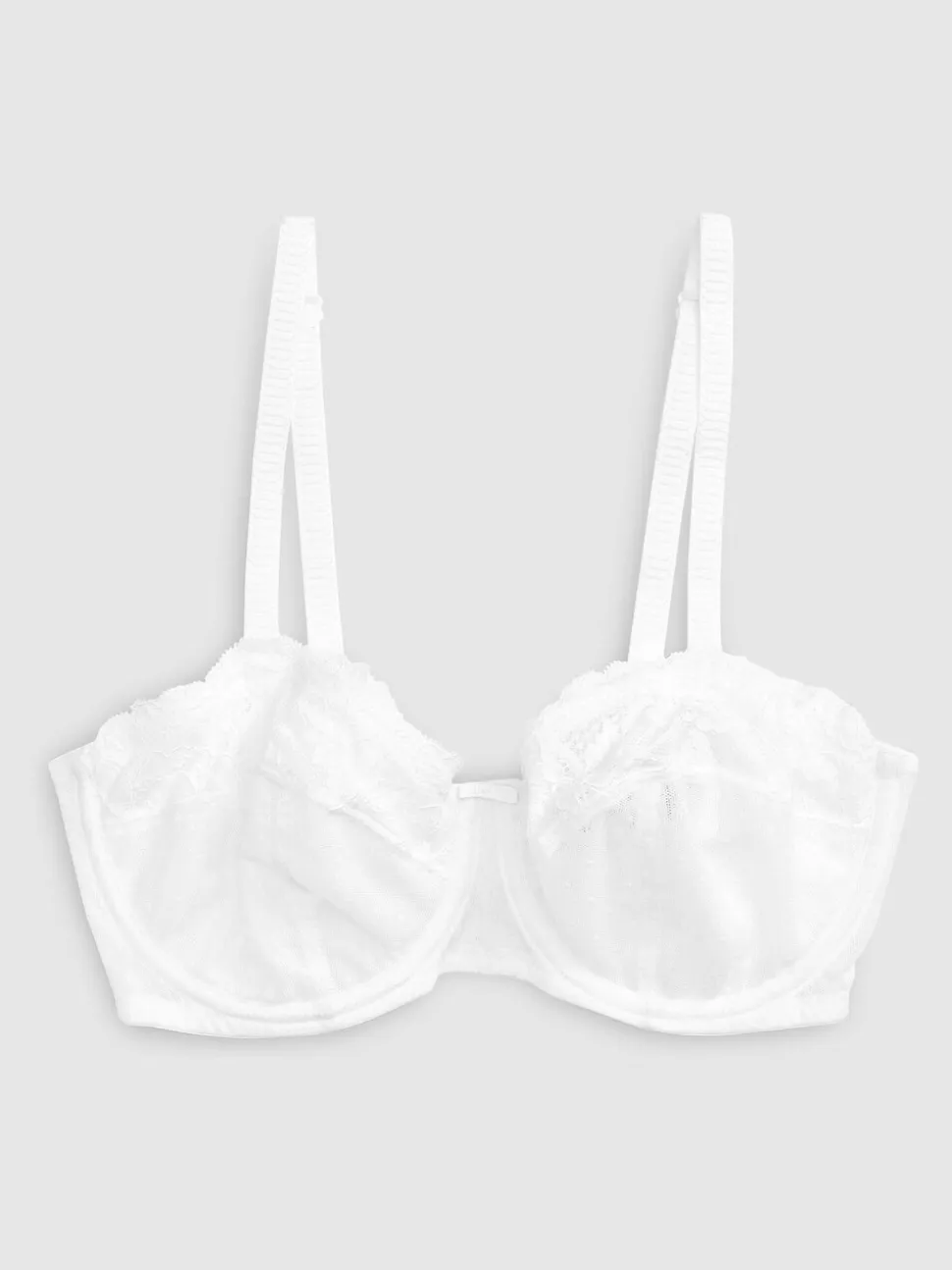 Wit/huidskleur - 2 Strapless DD+ beha's zonder vulling