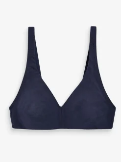 Wit/marineblauw/roze - Katoenmix ultiem comfort beha's verpakking van 3